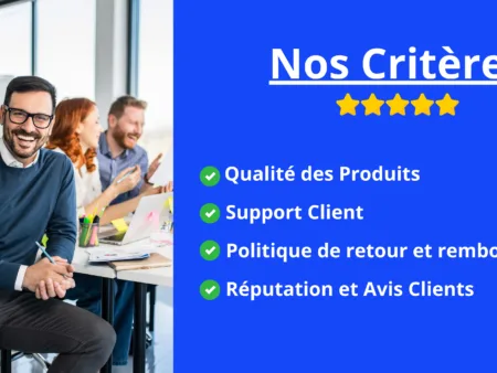 Nos critères de notation de site E-Commerce ?