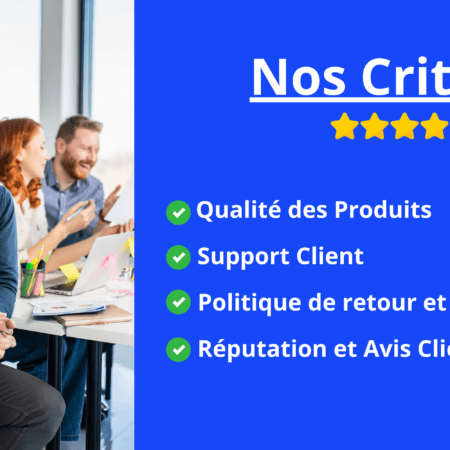 Nos critères de notation de site E-Commerce ?